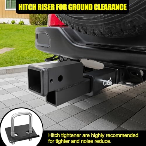 KAIRAY Trailer Receiver Hitch Riser Extender Adapter 2" Drop/Riser, 7500lbs - Image 6