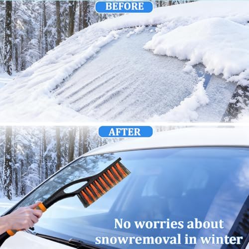 Car Snow Brush and Ice Scraper, Vehicle Windshield Scraper Deicer - Image 3