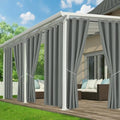 Patio Curtains Outdoor Waterproof, Privacy Drapes by RichSets