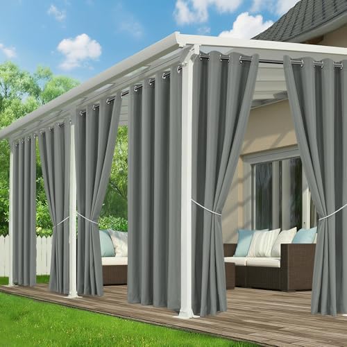 Patio Curtains Outdoor Waterproof, Privacy Drapes by RichSets