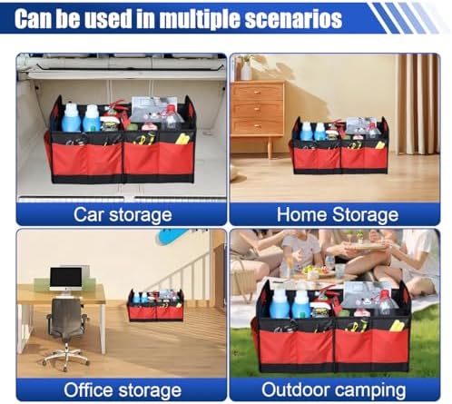 Car Trunk Organizer, 65L Collapsible Auto Storage Box - Image 6