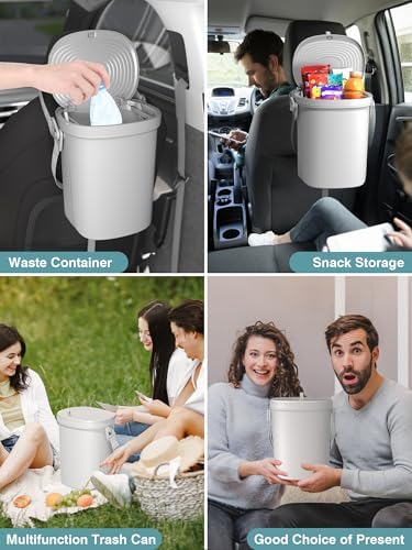 Garoopion Soft Silicone Car Trash Can 1.9 Gallon - Image 3