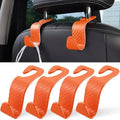 LivTee Car Purse Hook, 4 Pack Universal Auto Seat Headrest Hook Hangers by LivTee