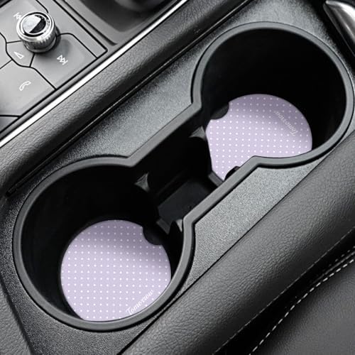 Cute Fashion Polka Dot Car Coasters 2 Pack - Image 2