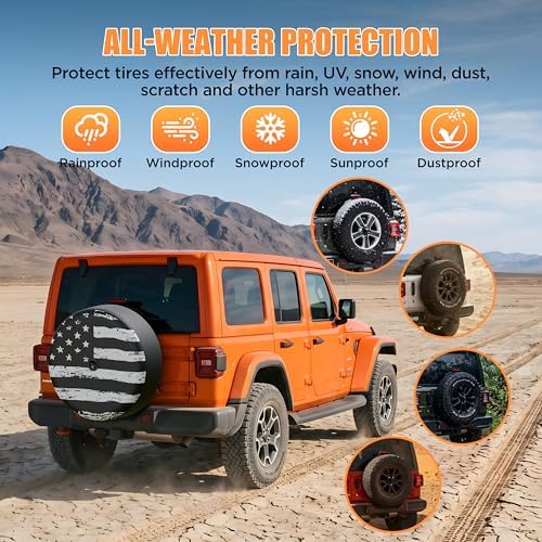 Moonet 32" Tire Cover for Jeep Wrangler JL - Image 4