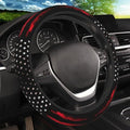 KARREAL Red Black American Flag Elastic Steering Wheel Cover by Unknown