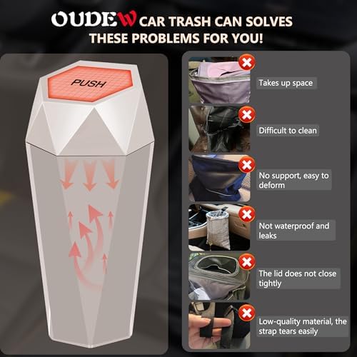 Car Trash Can with Lid, 15 Trash Bags, 1 Pack - Image 5