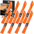 Nilight Soft Loop 1.7"x17" Motorcycle Tie Down Straps 12, 000LBS 8PK Orange by Nilight