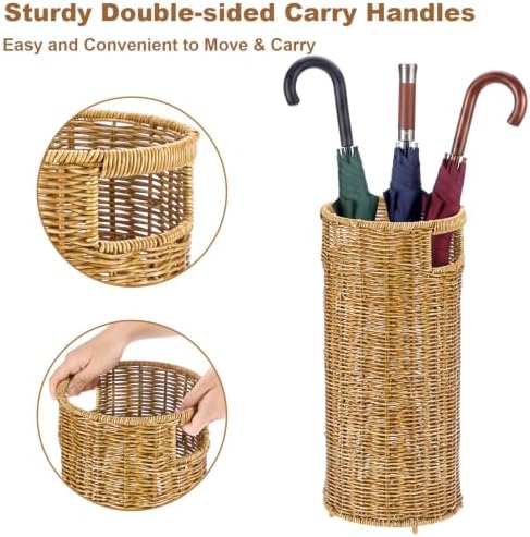 OwnMy Rattan Umbrella Holder for Entryway - Image 4