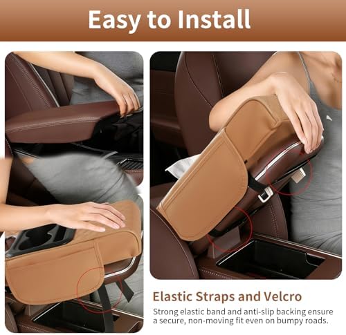 5-in-1 Car Armrest Cushion, Universal Arm Box Pad Cover - Image 6