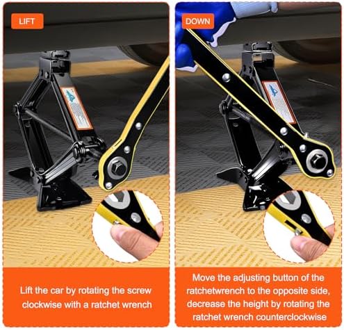 SPECILITE 3T Scissor Jack Car Tire Changing Emergency Kit - Image 4