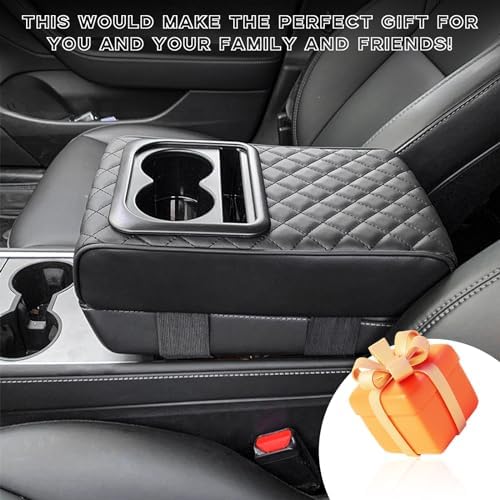 Car Center Console Armrest Pillow, Waterproof Leather Arm Rest Protector Cushion - Image 6