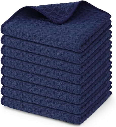 Homaxy Microfiber Waffle Weave Kitchen Dish Cloths, 8 Pack by Homaxy
