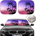 Gven Windshield Sun Shade for Car 2-Piece Foldable Sunshade for Front Windows by Gven