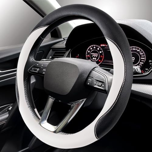 Car Steering Wheel Cover, Non-Slip Leather Protector - Image 6