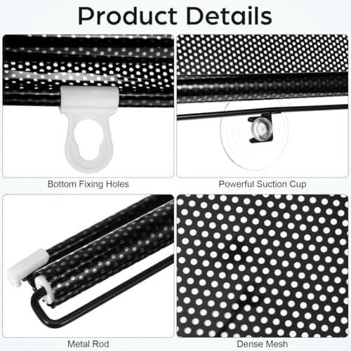 Suction Cup Sun Shade Balcony Blackout Curtain Temporary Blinds Versatile - Image 3