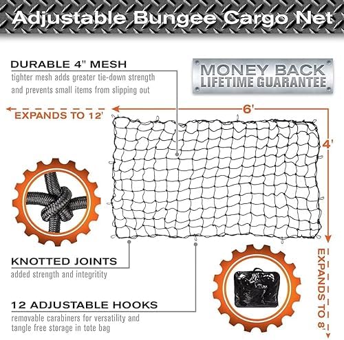 Anise Star Cargo Net for Pickup Truck Bed SUV - Image 3