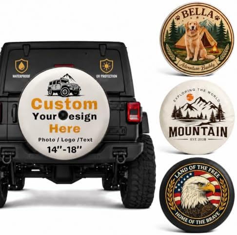 Custom Spare Tire Cover, PVC Leather Wheel Cover by Unknown