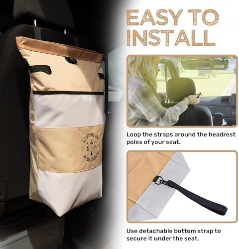 Living in a Bubble Wet Dry Laundry Bag – Portable Waterproof Laundry Hamper - Image 6
