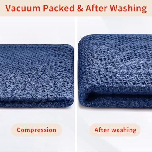 Homaxy 100% Cotton Waffle Weave Kitchen Dish Cloths 8-Pack - Image 6