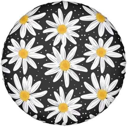 Daisy Cute Spare Tire Cover Weatherproof Wheel Protectors Hippie Bohemian - Image 7