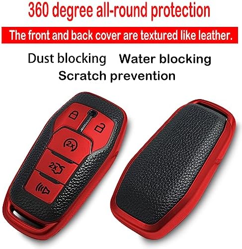 Kirsnda for Ford Key fob Cover, Texture Protective Case - Image 3