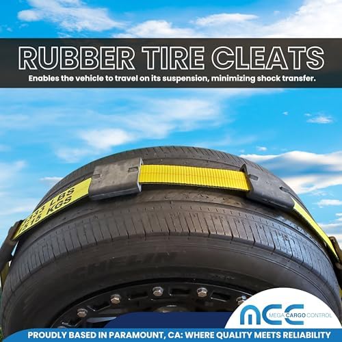 10PK Rubber Tire Cleats Tie Down Blocks - Image 2