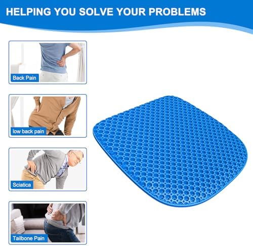 Large Gel Seat Cushion for Long Sitting - Image 6