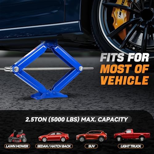 Auto Dynasty 2.5Ton Scissor Jacks 4 Pack, RV Stabilizer Leveling Scissor Car - Image 6