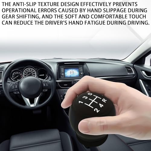 Automotive Gear Shift Knob Cover, 5-Speed Right Manual Transmission Silicone - Image 5
