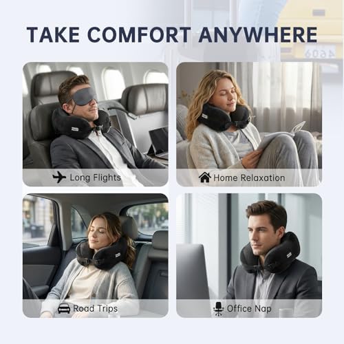 Travel Neck Pillow Memory Foam Adjustable Clasp - Image 4