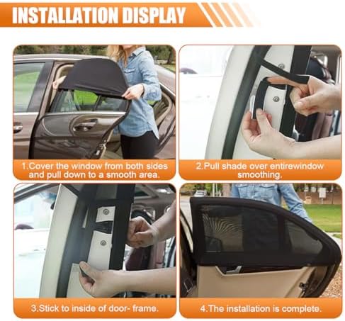 Car Window Shade, Breathable Mesh Privacy Protection Shade, Stretch Car Window - Image 5