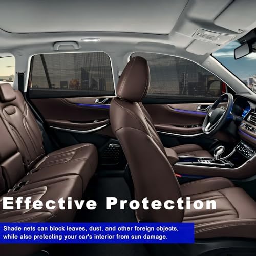 2 PCS Car Window Shades, 19.3"×29.1" Magnetic Vehicle Front Side Window Screen - Image 4