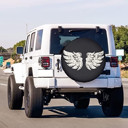 Bird Wings Spare Tire Cover Dust-Proof Wheel Tire Cover Fit Trailer, SUV and - Image 3