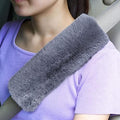 Boao 4 Pack Sheepskin Seat Belt Cover Shoulder Pad by Boao