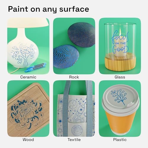 ARTISTRO Blue Acrylic Paint Markers - Image 2