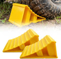 2 PCS Wheel Chocks, Heavy Duty Tire Blocks Trailer Wheel Stoppers by Unknown