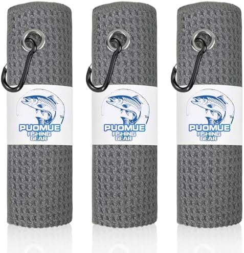 Puomue 3 Pack Microfiber Fishing Towels by Puomue