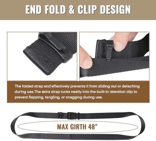 0.75”x48” Utility Straps with Buckle Quick Release Buckle Straps with Clips - Image 3