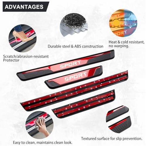 Stainless Steel Car Door Sill Protectors - Image 3