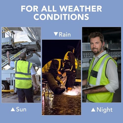 XPCARE Reflective Safety Vests For Women Men, High Visibility Security Vest - Image 6