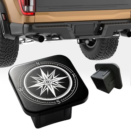 Compass Hitch Receiver Cover 2" Wind Rose Navigation Trailer Hitch Cover Tube - Image 4