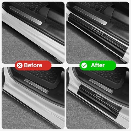 4PCS Door Sill Protector for 2019-2026 Dodge RAM 1500 Door Sill Guard Replace - Image 5