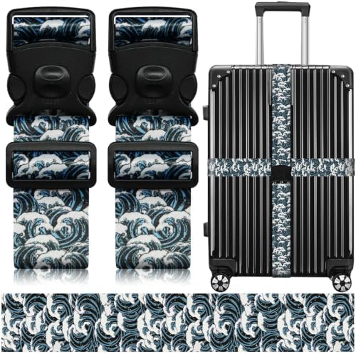 Luggage Straps for Suitcases, Travel Adjustable Belt by ZHOMA