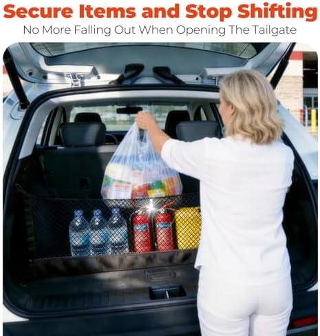 3-Layer Cargo Net for Nissan Pathfinder 2022-2026, Zoned Storage Cargo Nets - Image 6