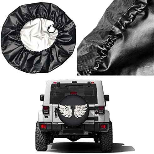 Bird Wings Spare Tire Cover Dust-Proof Wheel Tire Cover Fit Trailer, SUV and - Image 5