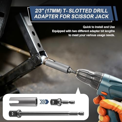 Dreyoo Trailer Jack Drill Adapter Set - Image 4