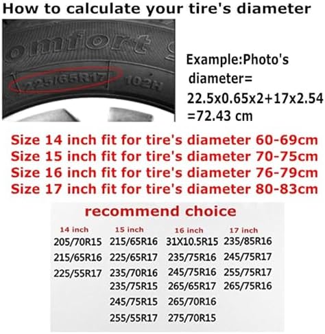 Floral Flower Cute Spare Tire Cover Ethnic Hippie Car Accessories Universal Fit - Image 4