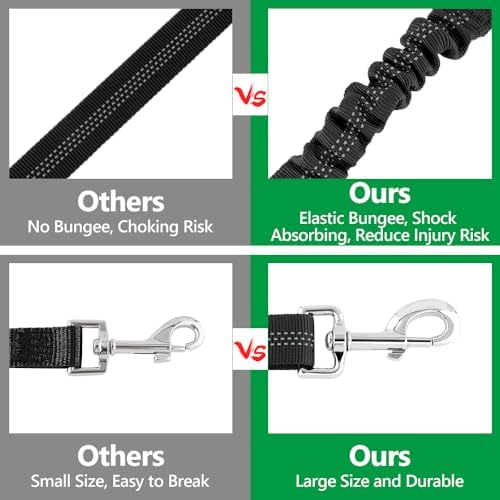 Plutus Pet Dog Seat Belt for Car Headrest, Reflective - Image 5