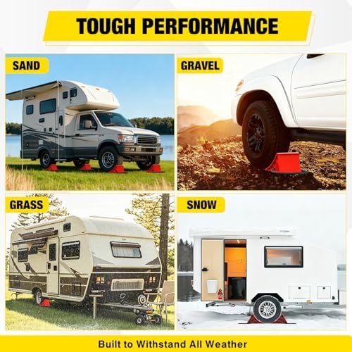 Nilight Wheel Chocks, Heavy Duty Wheel Stopper - Image 4